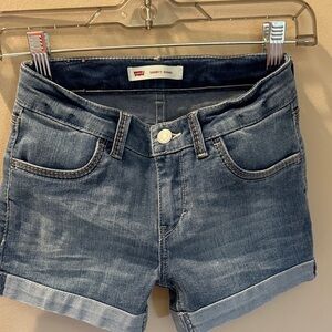 Levi's Girls Blue Denim Shorts